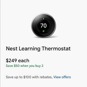 Google -  Nest Learning Thermostat